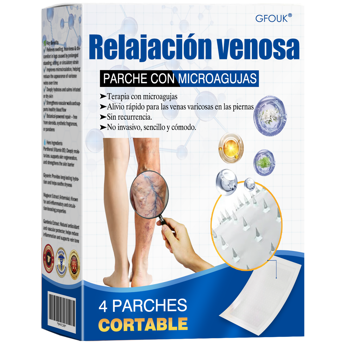 🇭🇺👨‍⚕️✅ GFOUK® VeinEase nano-mikrotűs tapasz a visszerek ápolására ⚡ Azonnali enyhülés, hosszú távú eredmények