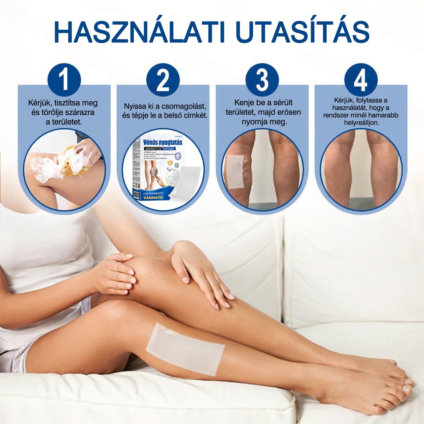 🇭🇺👨‍⚕️✅ GFOUK® VeinEase nano-mikrotűs tapasz a visszerek ápolására ⚡ Azonnali enyhülés, hosszú távú eredmények